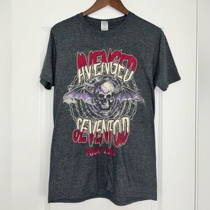 Gildan Dark Gray Avenged Sevenfold Tour T-Shirt